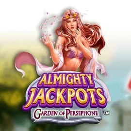 Almighty Jackpots: Garden of Persephone logo – Jackpots by Novomatic at Ringospin Casino