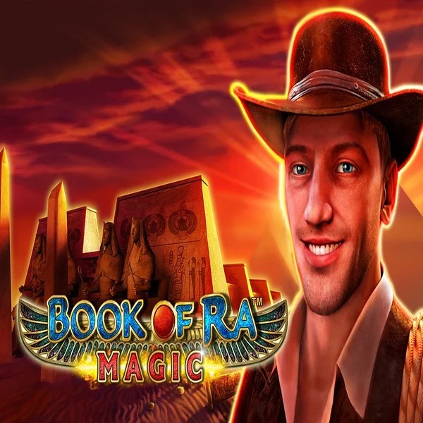 Book of Ra Magic game by Greentube – logo hosted on Ringospin Casino
