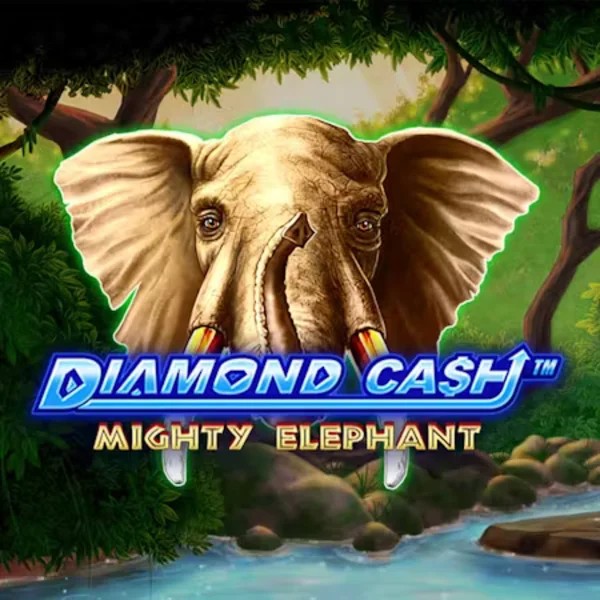 Slots logo of Diamond Cash Mighty Elephant from Greentube at Ringospin Casino