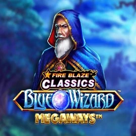 Fire Blaze Blue Wizard Megaways casino game by Rarestone Gaming – featured logo at Ringospin Casino