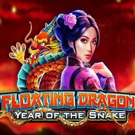 Floating Dragon Year of the Snake online game logo by Pragmatic Play on ringospins.com