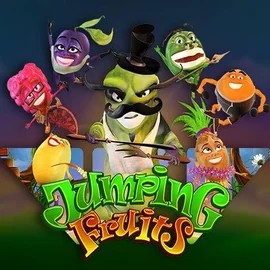 Jumping Fruits slot logo by Wazdan at Ringospin Casino