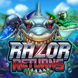 Official Slots logo: Razor Returns by Push Gaming at Ringospin Casino