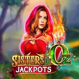 Sisters Of Oz Jackpots slot logo by Triple Edge Studios at Ringospin Casino