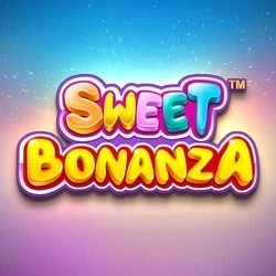Sweet Bonanza slot logo by Pragmatic Play at Ringospin Casino